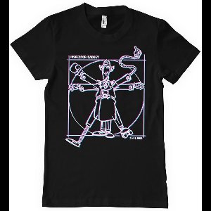 Inspector Gadget T-Shirt Vitruvian Man T-Shirt CPLG-1-IG003-H72-2 Black-M