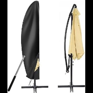 Parasolbeschermhoes voor vrijdragende parasol Diameter 2-4 m - Geschikt voor elke parasol - Opbergen - Bescherming