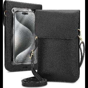 Mobielhoesje geschikt voor Blackview A95 in ZWART Etui Case Cover Handtas voor dames