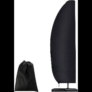 ByShane - Parasolhoes voor tuinparaplu - Zwart - Regen- en zonwering - Telescopische stang - Buitenparaplu - Ca. 1043 inch