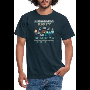 Playmobil Familie Happy Holidays Ugly Christmas T-Shirt Heren