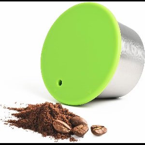 Herbruikbare roestvrijstalen capsules voor Dolce Gusto - Navulbare capsules - Milieuvriendelijk - Geschikt voor Crema-koffie - Groen