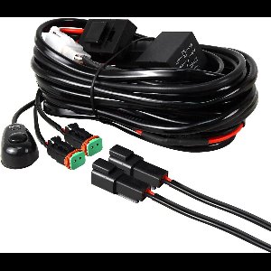 Waterdichte 16AWG 12V 40A 2-kabel LED kabelboomset voor auto off-road vrachtwagen SUV UTE ATV 4x4 - rijverlichting mistlampen