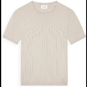 Pure Path T-shirt Dropneedle Knitted T Shirt 26010808 46 Sand Mannen Maat - XL