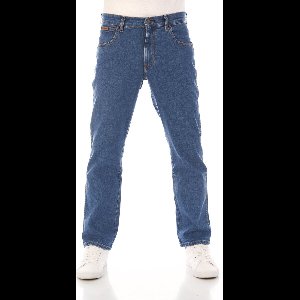 Wrangler Heren Jeans Broeken Texas Stretch regular/straight Fit Blauw Volwassenen Denim Jeansbroek