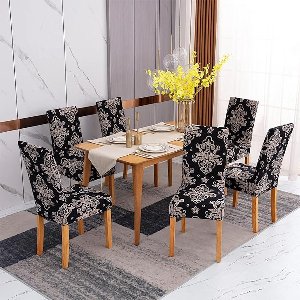 Home Stretch Stoelhoes -Spanhoes met Elastische Band Elegante Stoelhoezen ‎35 x 30 x 3 cm