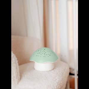 Muzikaal nachtlampje en sterrenprojector PABOBO Paddenstoel saliegroen