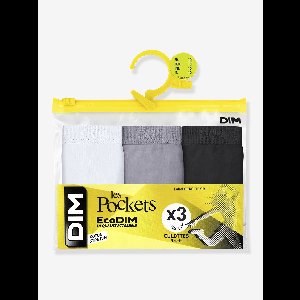 Set van 3 slipjes for girls Les Pockets Ecodim wit