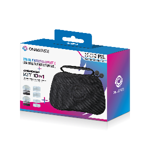 Oniverse Controller Case With 10 Accessories 4 Rings + 6 Silicon Cap - Grey