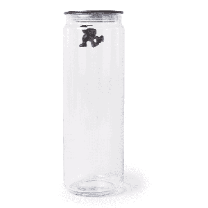 A DI ALESSI - GIANNI - Voorraadpot 10,5x30,5cm zwart