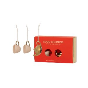 Urban Nature Culture - Good Morning - Kerstornamenten 3-dlg Pink&Gold