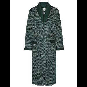 Heren Katoenen Ochtendjas Megeve Ambassador 1867 Kleur Groen Maat Extra Large