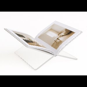 XEMM Boekenstandaard - Acryl - Transparant - 34,5 x 24 x 14 cm