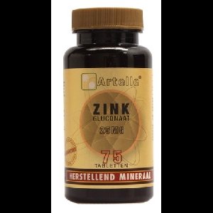 Artelle Zink Gluconaat 25mg Tabletten