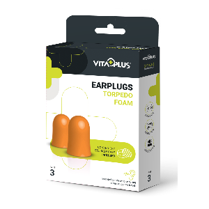 Vitaplus Earplugs Torpedo Foam