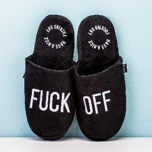 Fuck Off Sloffen - Zwart