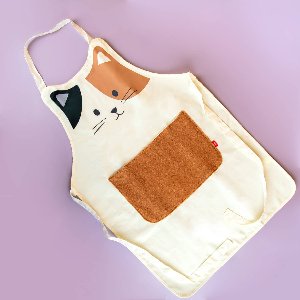 Kat keukenschort - Calico (gekleurd)