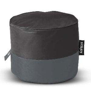 Poef 'Rondo' Black - Zwart - Weerbestendig - Sit&Joy