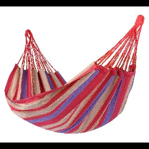Hangmat Eénpersoons 'Cuba' Cherry - Veelkleurig - Braziliaanse - 120 kg - Tropilex