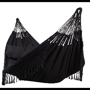 Hangmat Familie 'DeLuxe' Black - Zwart - Colombiaanse - 200 kg - Tropilex