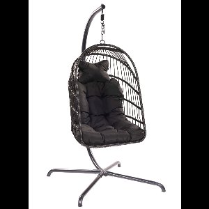 Hangstoelset 'Egg' Black - Zwart - 160 kg - Tropilex