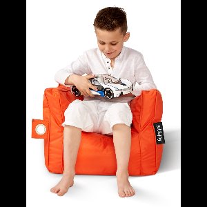 Kinder zitzak stoel 'Primo' Orange - Oranje - Weerbestendig - Sit&Joy