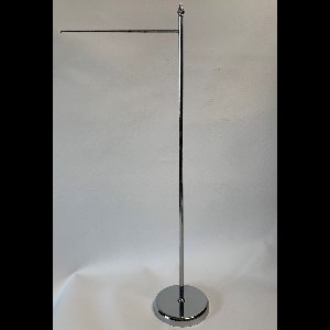 Tafelstandaard voor tafel banier 10x25cm | Chroom