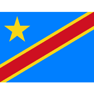 Vlag Congo-Kinshasa 70x100cm