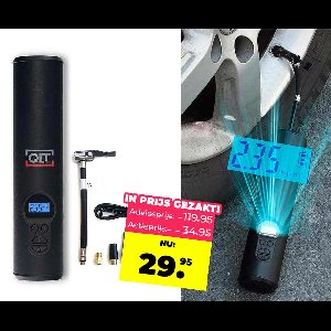 QLT Oplaadbare Luchtcompressor - Voor Auto, Fietsen, Motor En Meer! ...