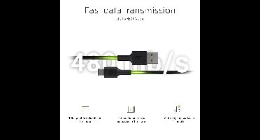 Power Stream USB-C - Lightning kabel 200cm  (Apple MFi gecertificeerd)