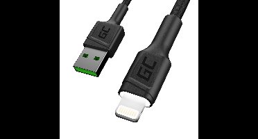Oplaad kabel GC Ray USB - Lightning 200cm Met ingebouwd wit LED licht, Fast Charging Apple 2.4A