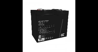 Onderhoudsvrije AGM VRLA 12V 55Ah accu voor boten en fotovoltaïsche installaties