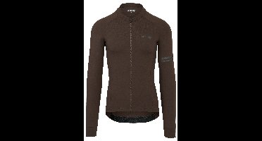 Solid Fietsshirt Lange Mouwen Performance Ground Coffee Heren