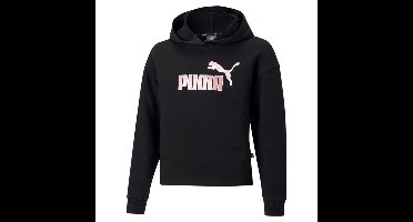 Puma Essentials Logo Cropped Hoodie Junior