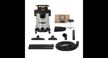 DeWALT DXV30SAPTA 30L RVS Nat- en Droogstofzuiger 230V