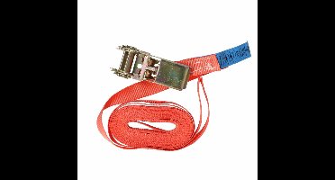 4tecx Spanband eindloos met ratel 25mm x 6m rood - 4065000031