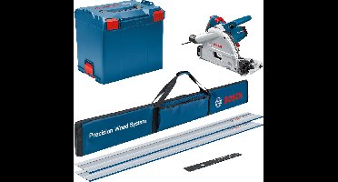 Bosch Professional GKT 55 GCE Invalzaag 165mm + 2x geleiderail 1400W in L-Boxx - 0615990M9B