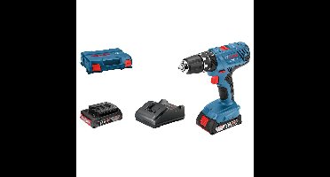 Bosch Professional GSB 18V-21 Accu klop-/schroefboormachine 18V 2.0Ah (2x) in L-Case - 06019H1109
