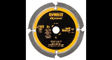 DeWALT Cirkelzaagblad voor Cementplaten | Extreme | Ø 160mm Asgat 20mm 4T - DT1470-QZ