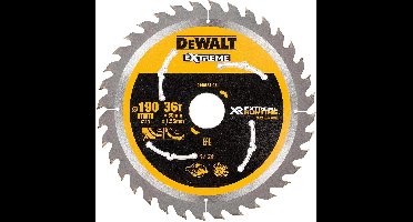 DeWALT Cirkelzaagblad voor Hout | Extreme Runtime | Ø 190mm Asgat 30mm 36T - DT99563-QZ