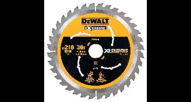 DeWALT Cirkelzaagblad voor Hout | Extreme Runtime | Ø 216mm Asgat 30mm 36T - DT99569-QZ