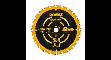 DeWALT Cirkelzaagblad voor Multimaterial | Extreme | Ø 184mm Asgat 16mm 24T - DT10302-QZ