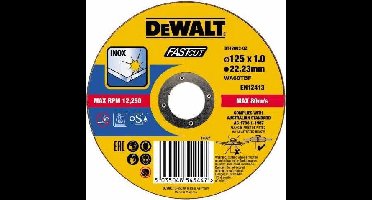 DeWALT DT43902 Doorslijpschijven 125x22.2x1mm. RVS/INOX VE=1