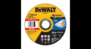 DeWALT DT43904 Doorslijpschijf RVS 125mm