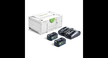 Festool SYS 18V 2xHP5,0/TCL6DUO Energie-set in Systainer - 578679