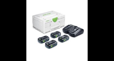 Festool SYS 18V 4xTBX4/TCL6DUO Energie-set in Systainer - 578823