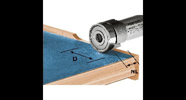 Festool HW/KLS D22/8-OFK 500 Freesbit Kantenfrees + lager 22,0x8,0mm - 490565