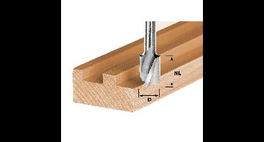 Festool HS Spi S8 D18/25 Freesbit Spiraalgroeffrees S 8mm 18x25mm - 490950