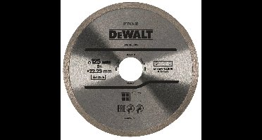 DeWALT DT3713 Diamantzaagblad Volband 125x22,23mm