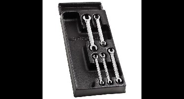 Facom Module van rechte open ringsleutel met kraag, metrische maten in een kunststof - MOD.43